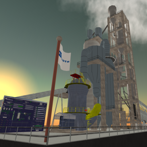 FLSmidth Cement Plant in Second Life