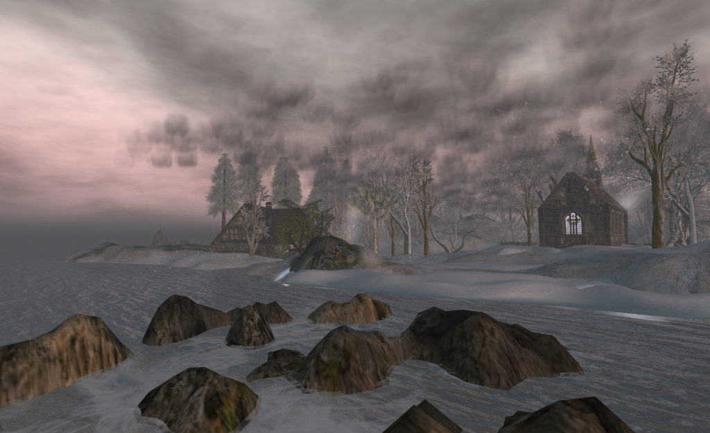 Typical customization of land, ocean, and sky in Second Life