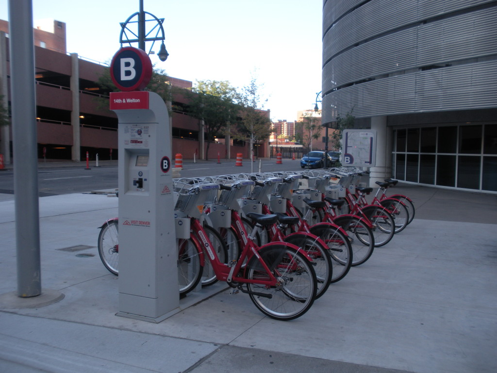Bike Sharing Station in Denver Colorado