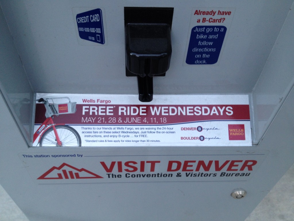 Denver B-cycle Kiosk