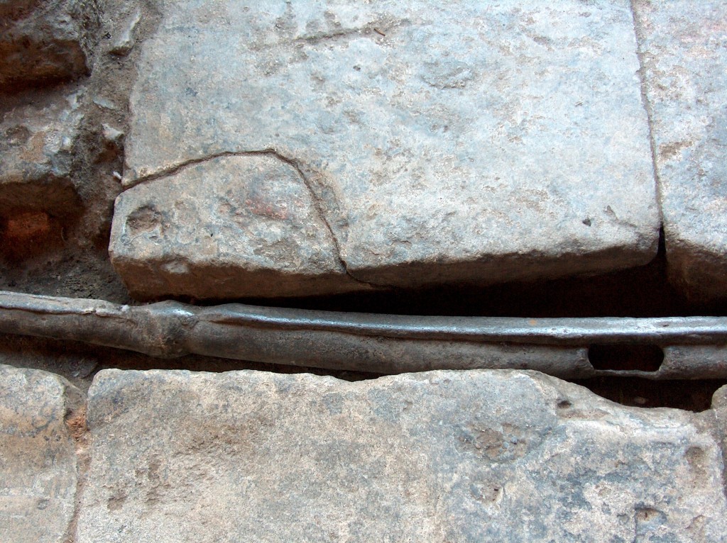 Lead Pipe at Roman Bath in Bath, England
