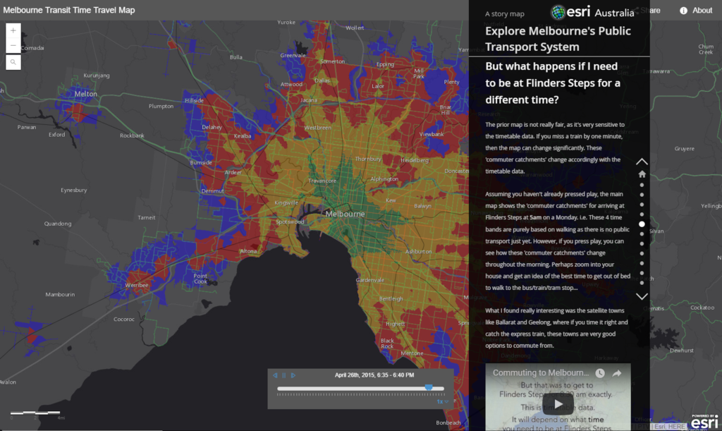 Melbourne Australia Transit Story Map