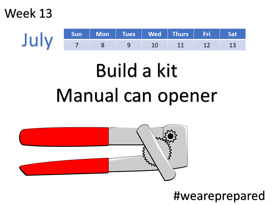 Build a kit - manual can opener - week 13
