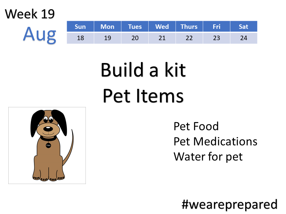 Build a Kit - Pet Items - Week 19