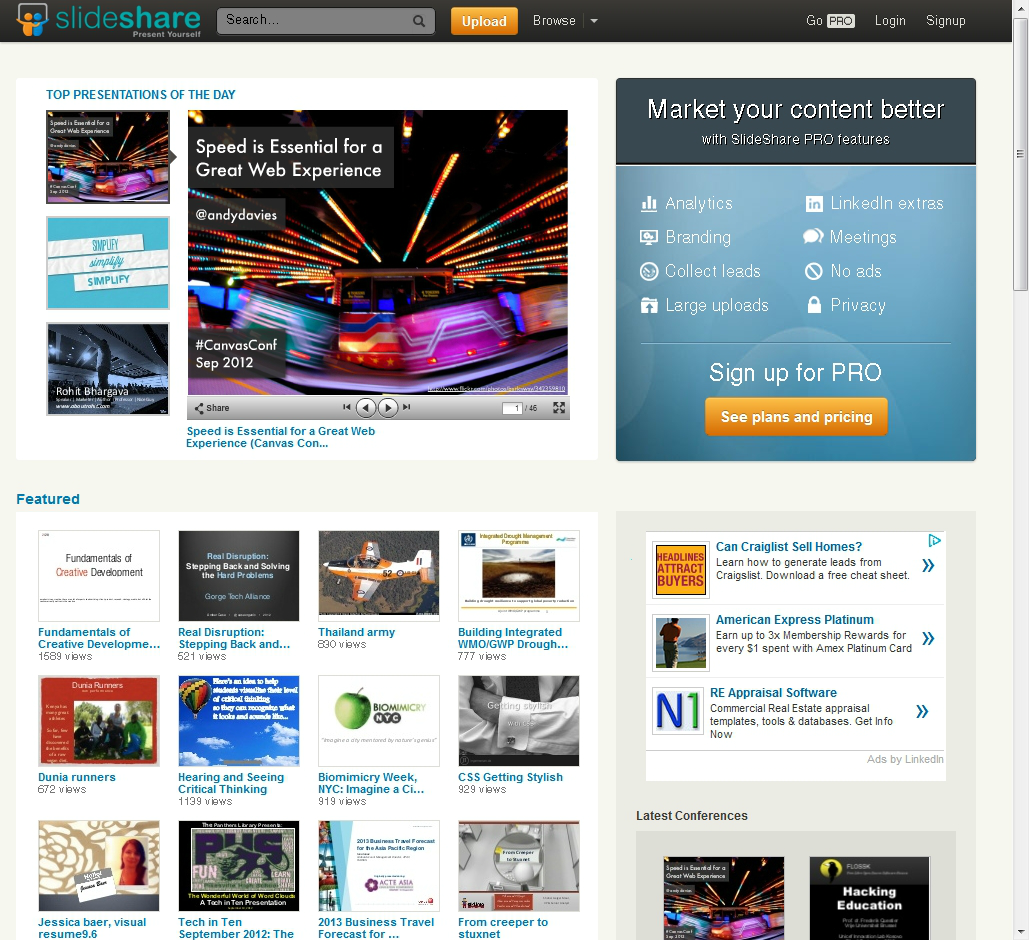 Slideshare Website Slideshare Website