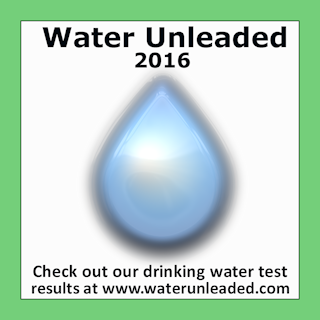 Water Unleaded Window Cling Example