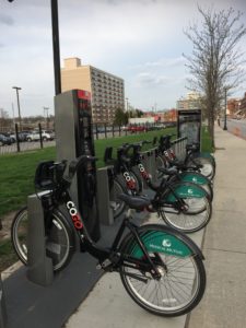 CoGo Bike Share station in Columbus, Ohio