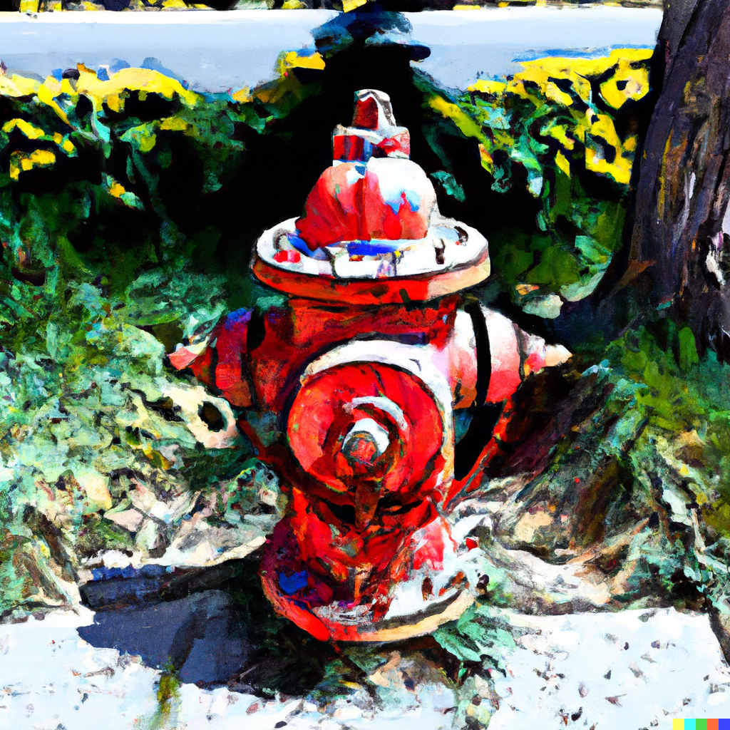 an image of a red fire hydrant 